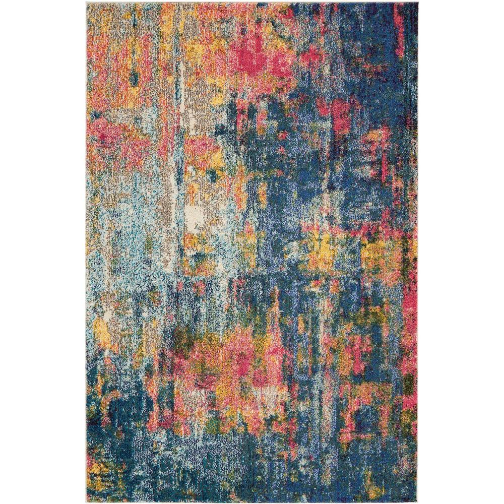 Celestial CES09 Blue/Yellow Rugs #color_blue/yellow