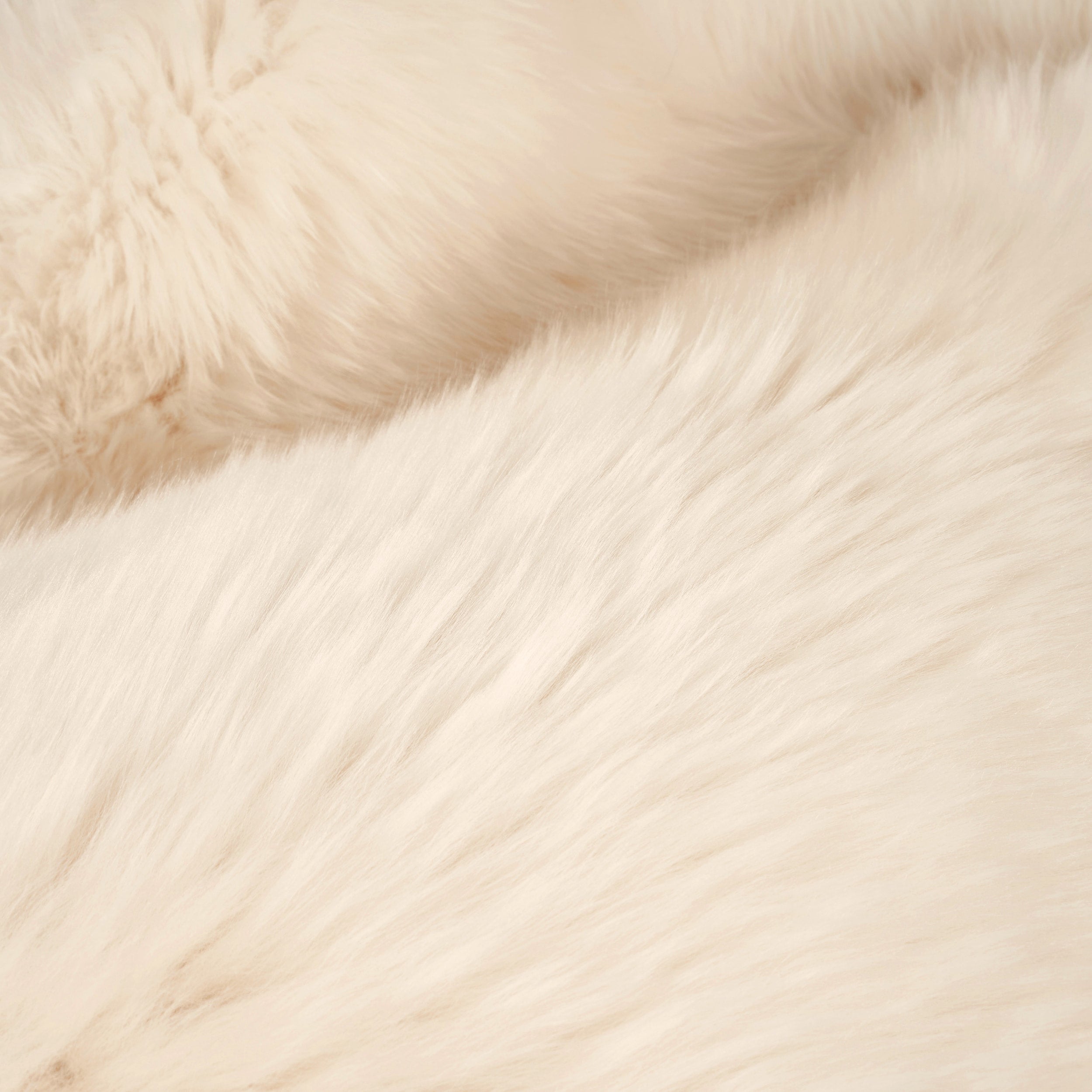 Natural Sheepskin Rug Shearling Fur Pelt Shaggy Carpet #color_Champagne