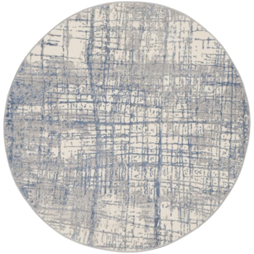 Ck950 Rush CK950 Ivory Blue Rugs #color_ivory blue