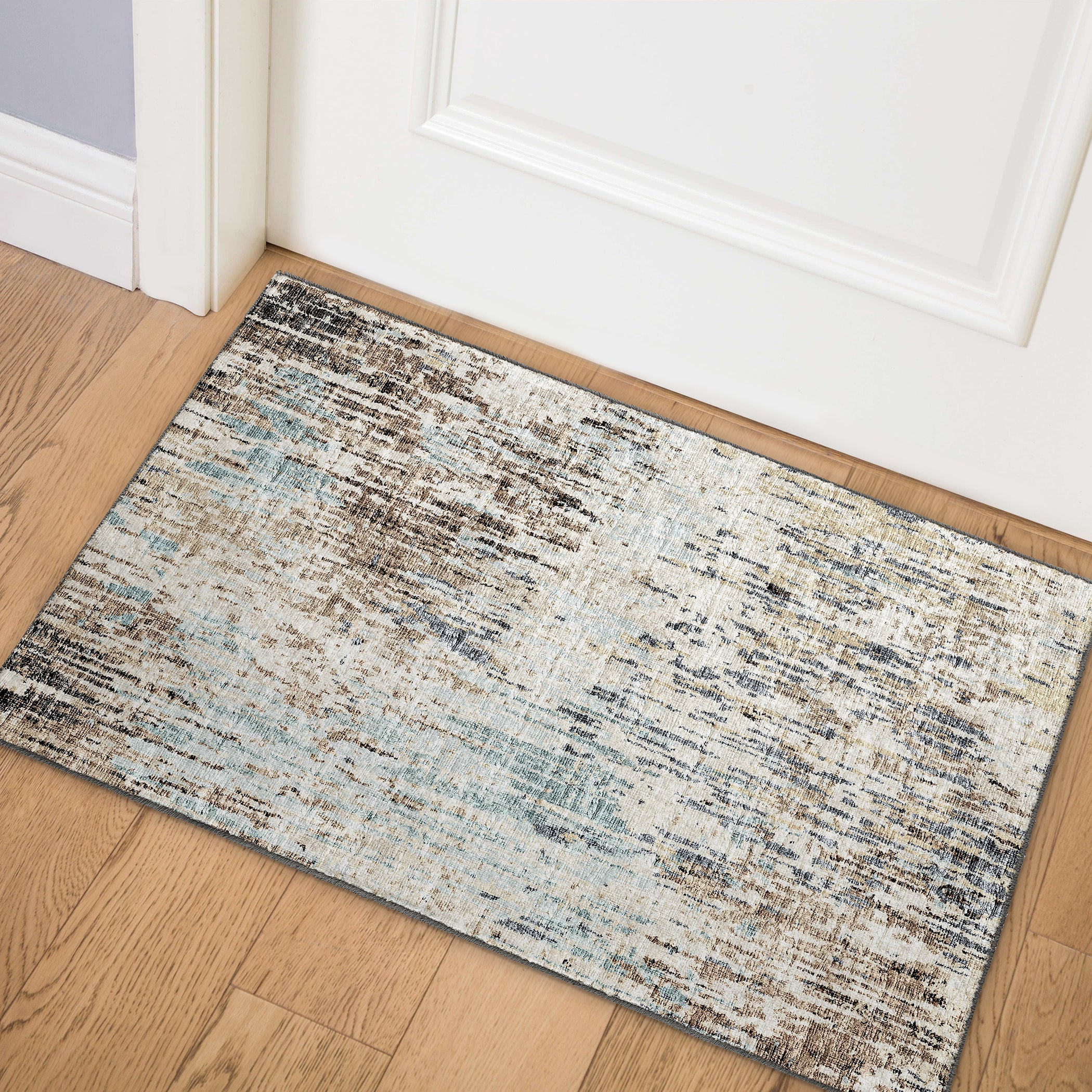 Luxury Machine Washable Indoor/Outdoor Transitional CM1 Driftwood Multi Rug 1'8" x 2'6" #shape_Rectangle