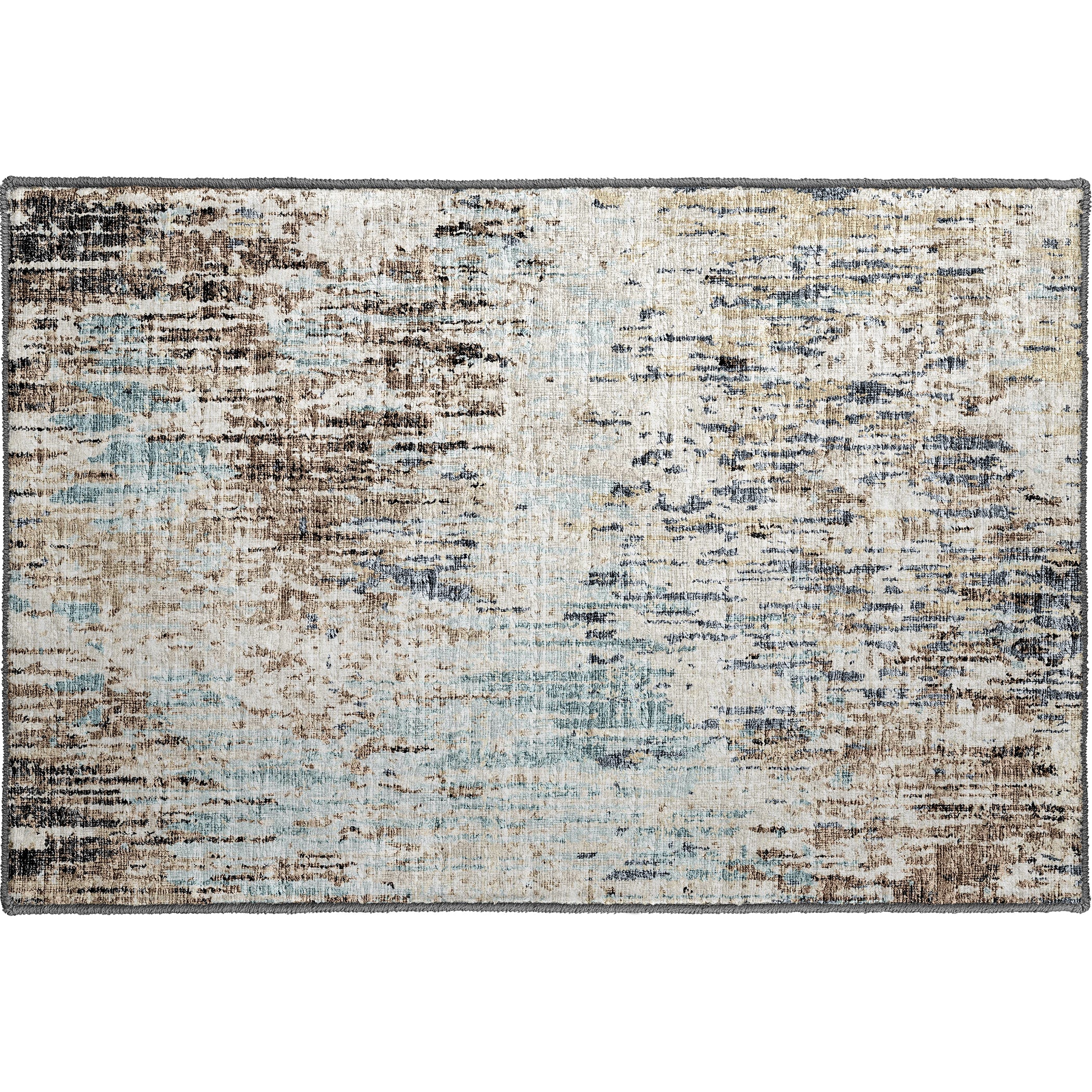 Luxury Machine Washable Indoor/Outdoor Transitional CM1 Driftwood Multi Rug 1'8" x 2'6" #shape_Rectangle
