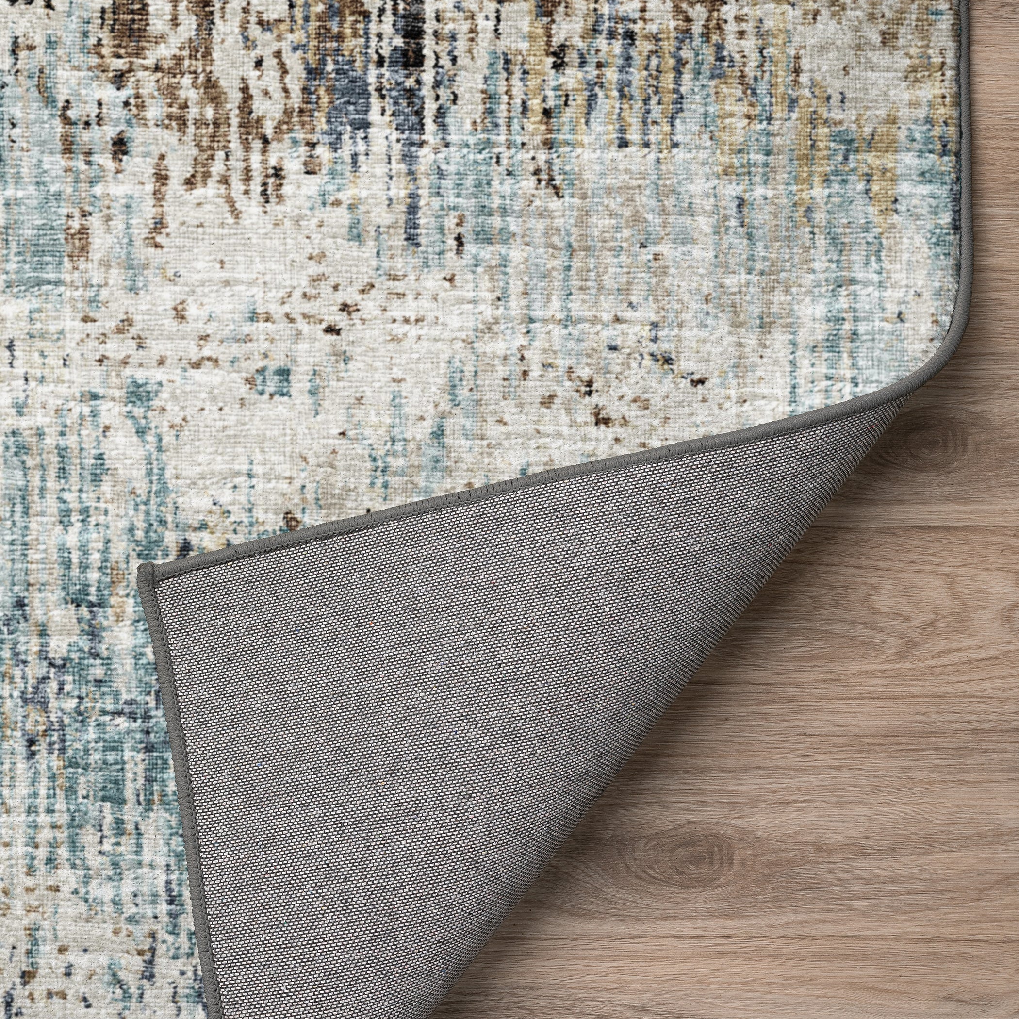 Luxury Machine Washable Indoor/Outdoor Transitional CM1 Driftwood Multi Rug 1'8" x 2'6" #shape_Rectangle