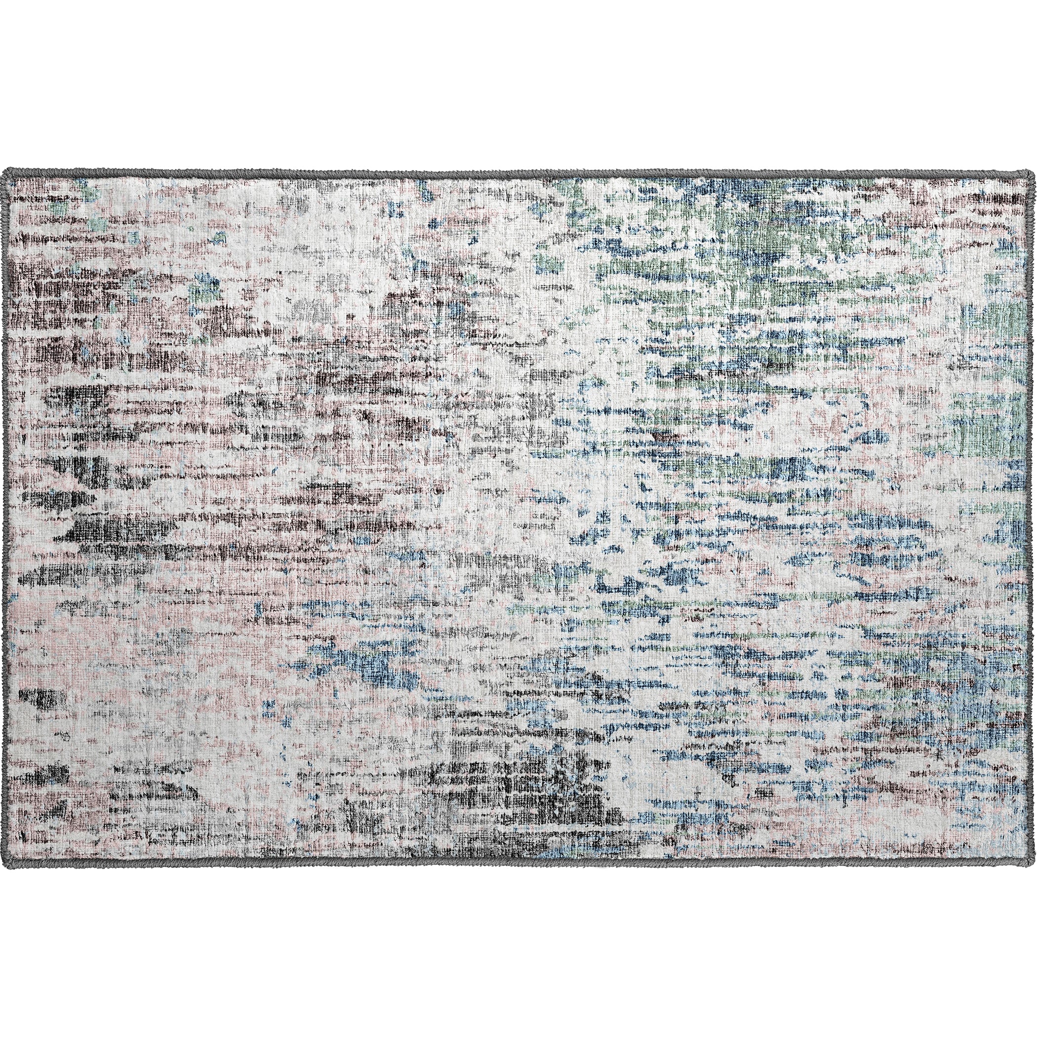 Luxury Machine Washable Indoor/Outdoor Transitional CM1 Skydust Multi Rug 1'8" x 2'6" #shape_Rectangle