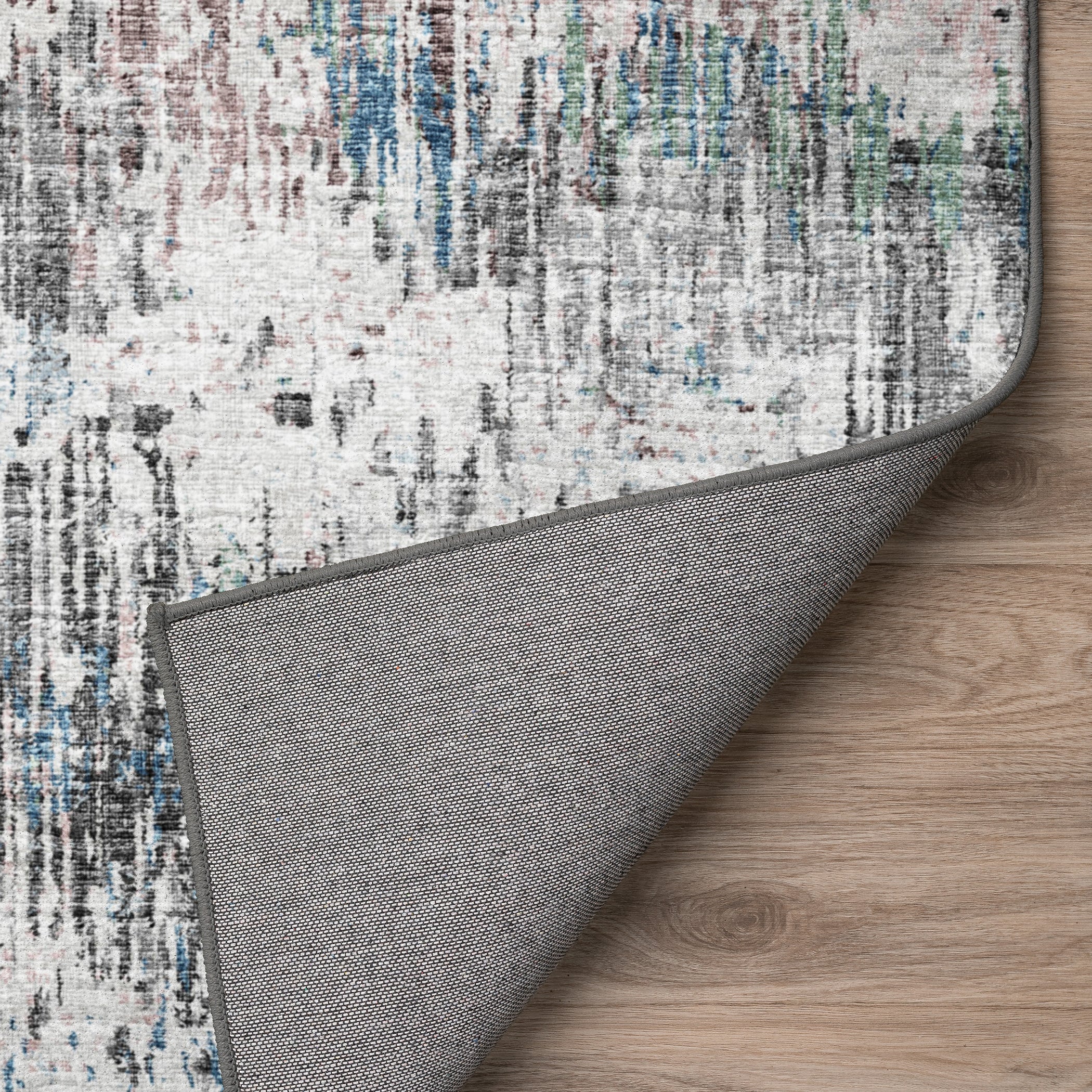 Luxury Machine Washable Indoor/Outdoor Transitional CM1 Skydust Multi Rug 1'8" x 2'6" #shape_Rectangle