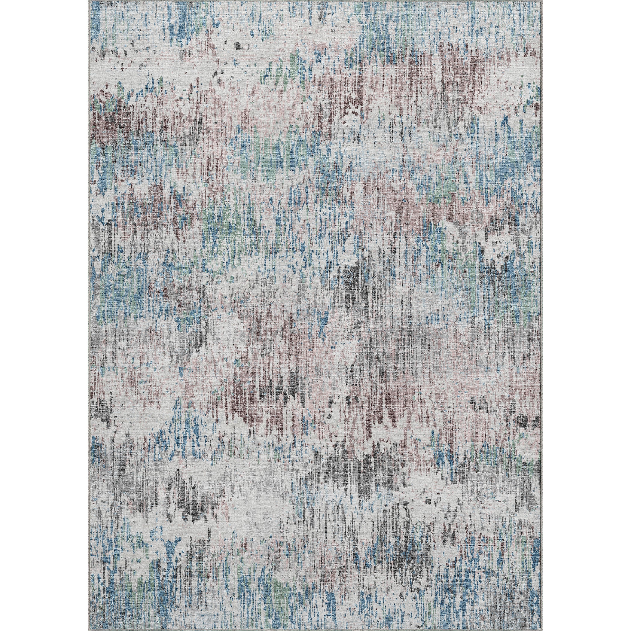 Luxury Machine Washable Indoor/Outdoor Transitional CM1 Skydust Multi Rug 3' x 5' #shape_Rectangle