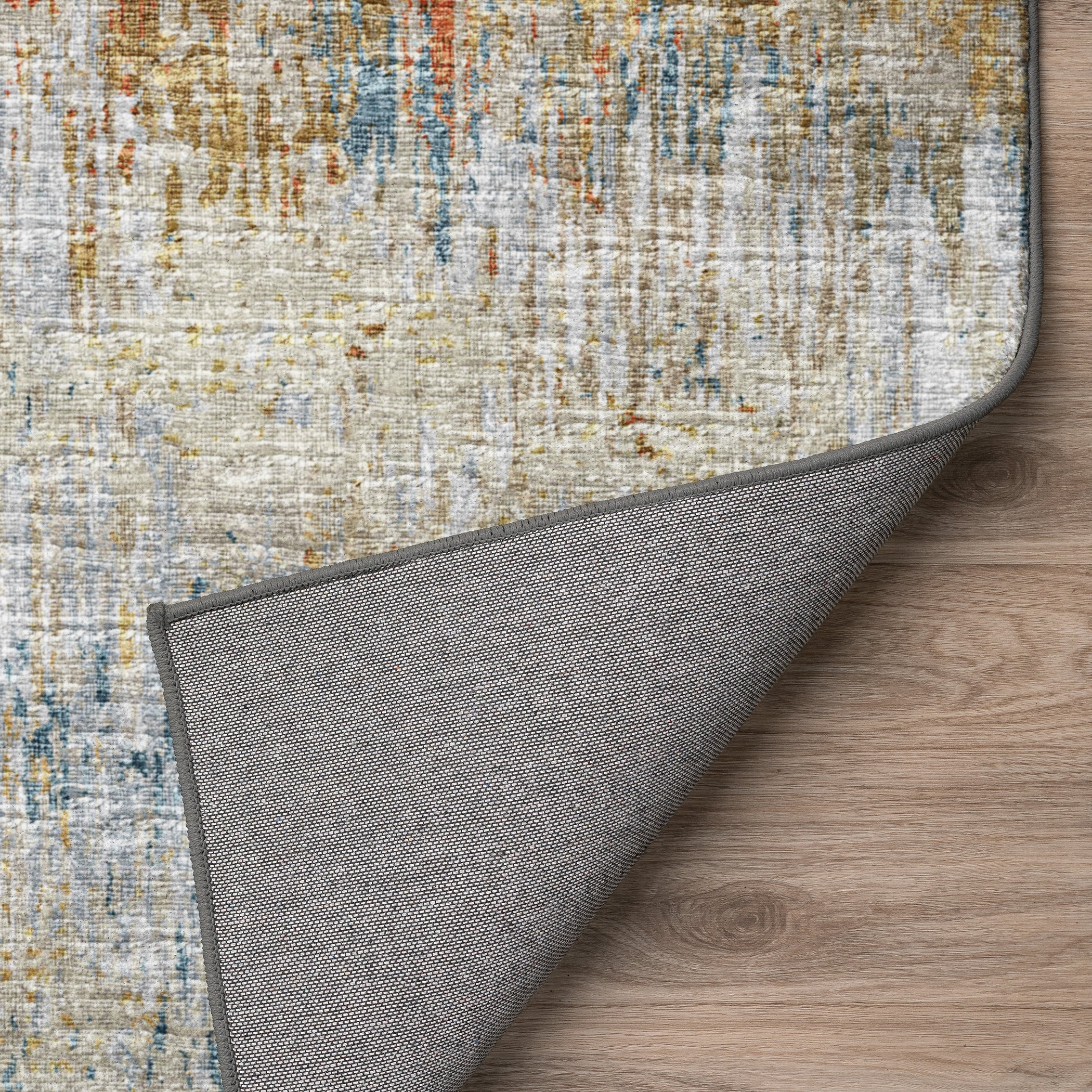 Luxury Machine Washable Indoor/Outdoor Transitional CM1 Sunset Multi Rug 1'8" x 2'6" #shape_Rectangle