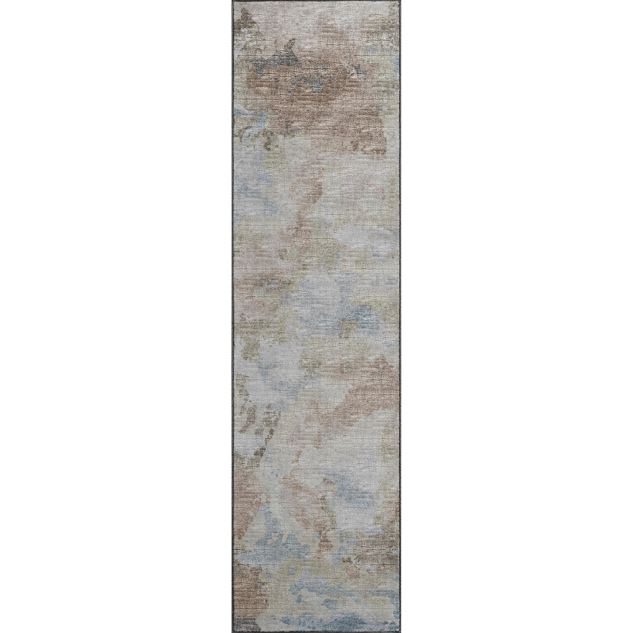 Luxury Machine Washable Indoor/Outdoor Transitional CM2 Seascape Multi Rug 2'3" x 7'6" #shape_Runner