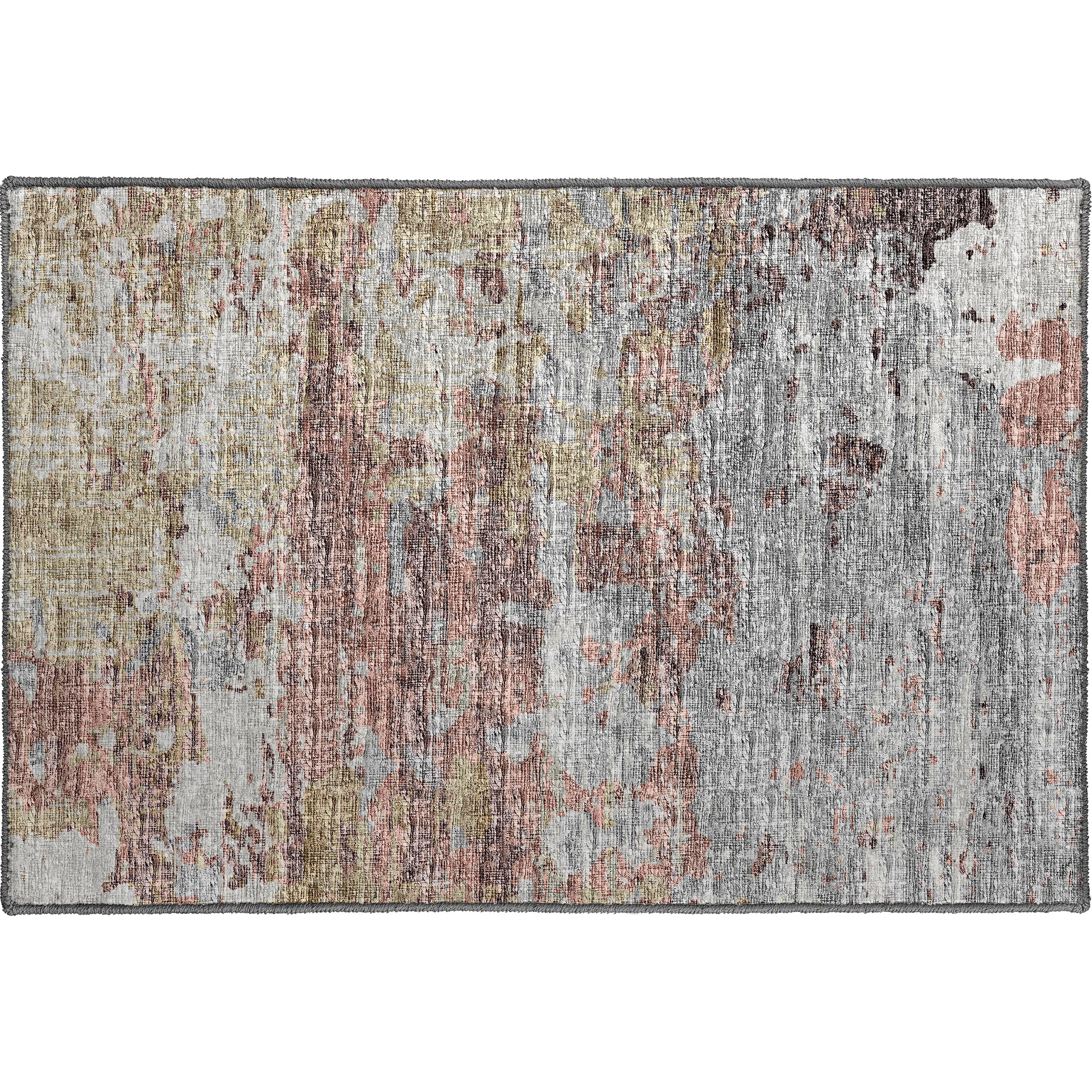 Luxury Machine Washable Indoor/Outdoor Transitional CM4 Primrose Multi Rug 1'8" x 2'6" #shape_Rectangle