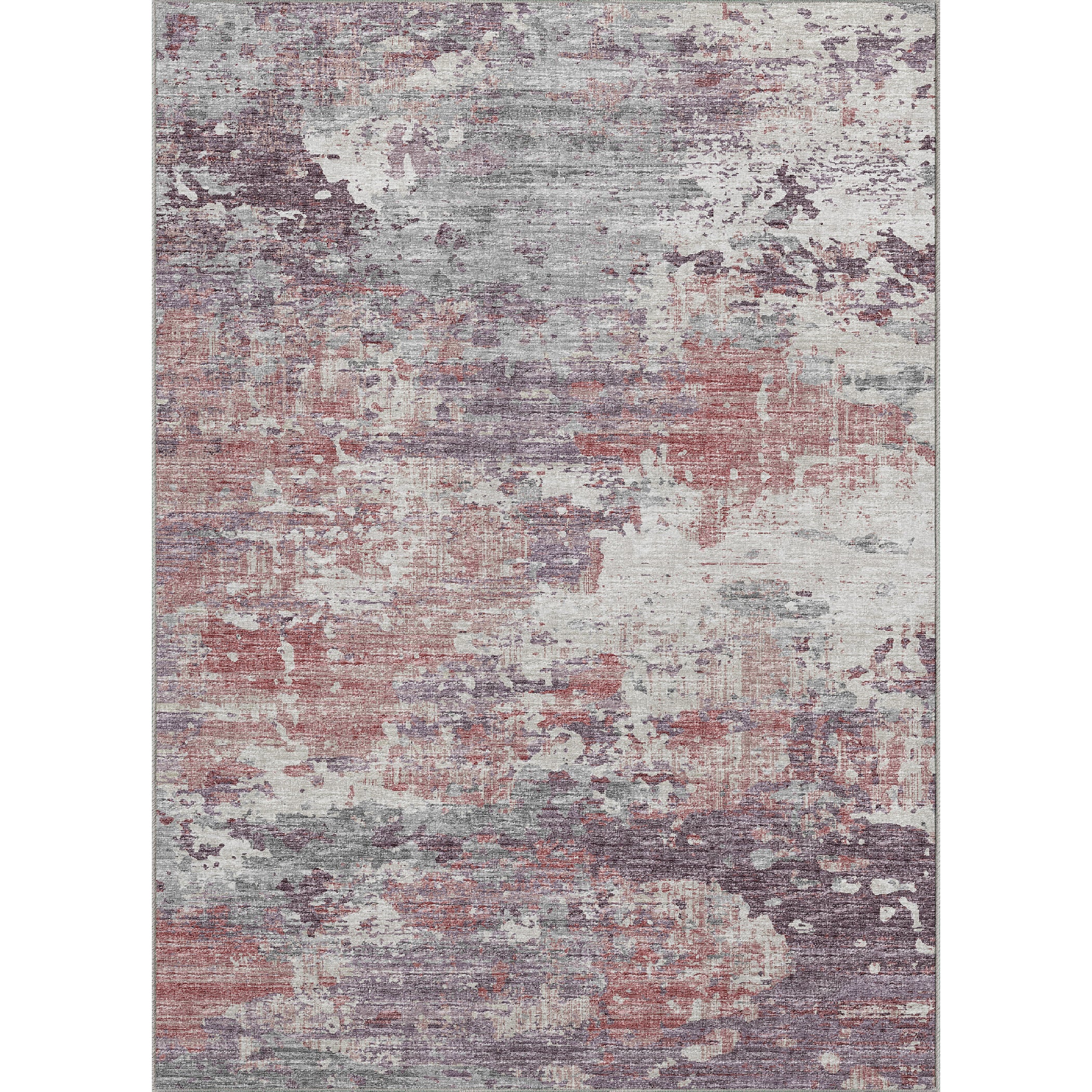 Luxury Machine Washable Indoor/Outdoor Transitional CM4 Rose Pink Rug 3' x 5' #shape_Rectangle