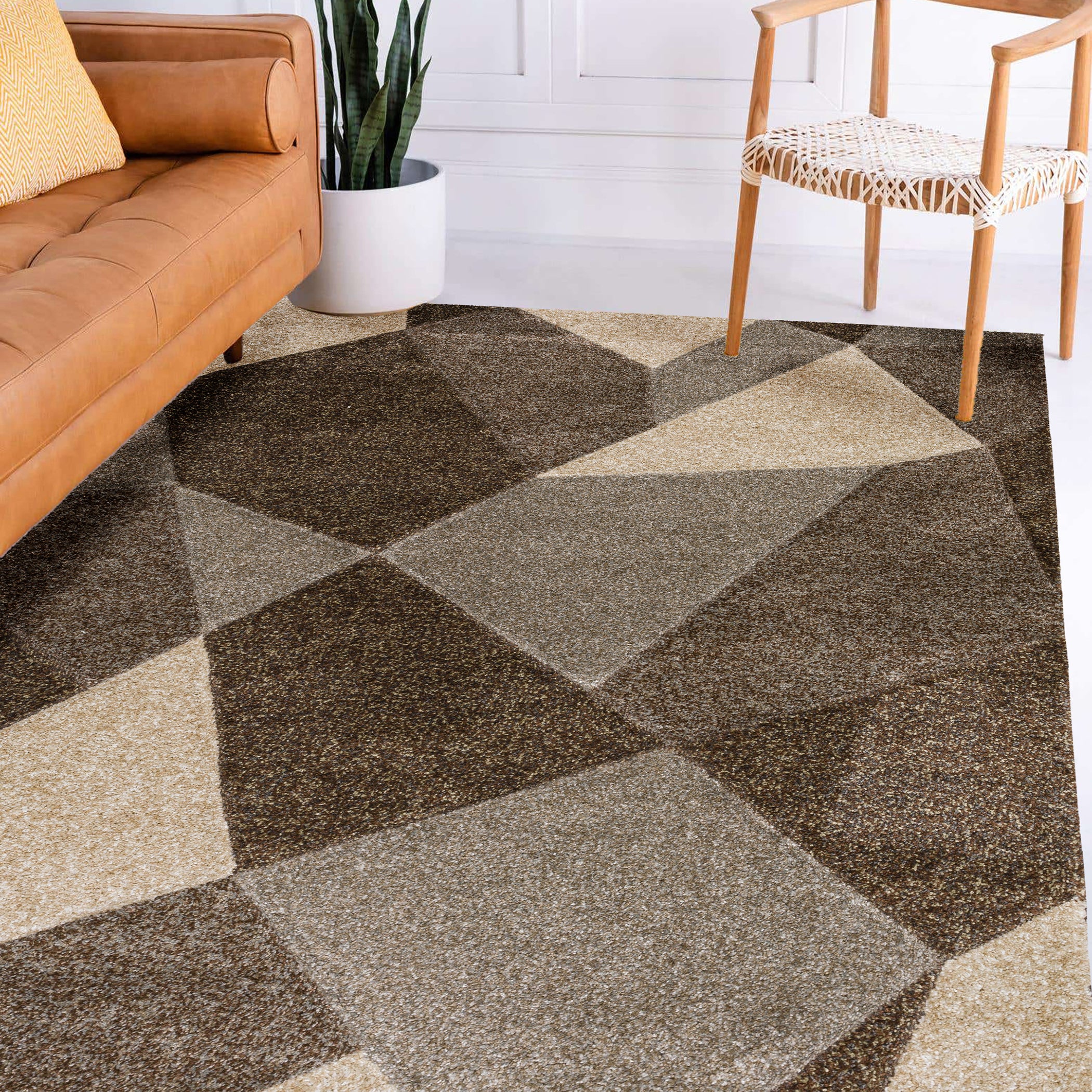 Transitional CO1 Fudge Brown Rug 3'1" x 5' #shape_Rectangle