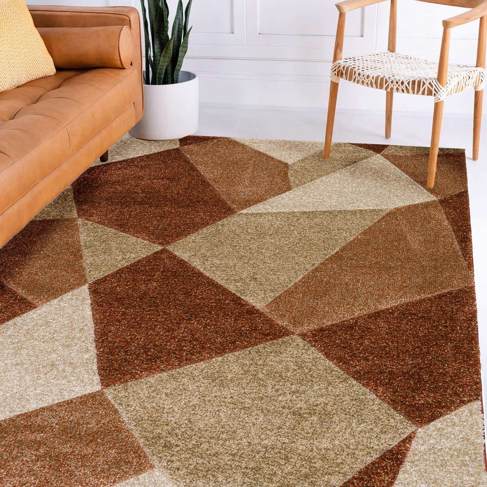 Carmona CO1 Paprika Red Area Rug #color_paprika red