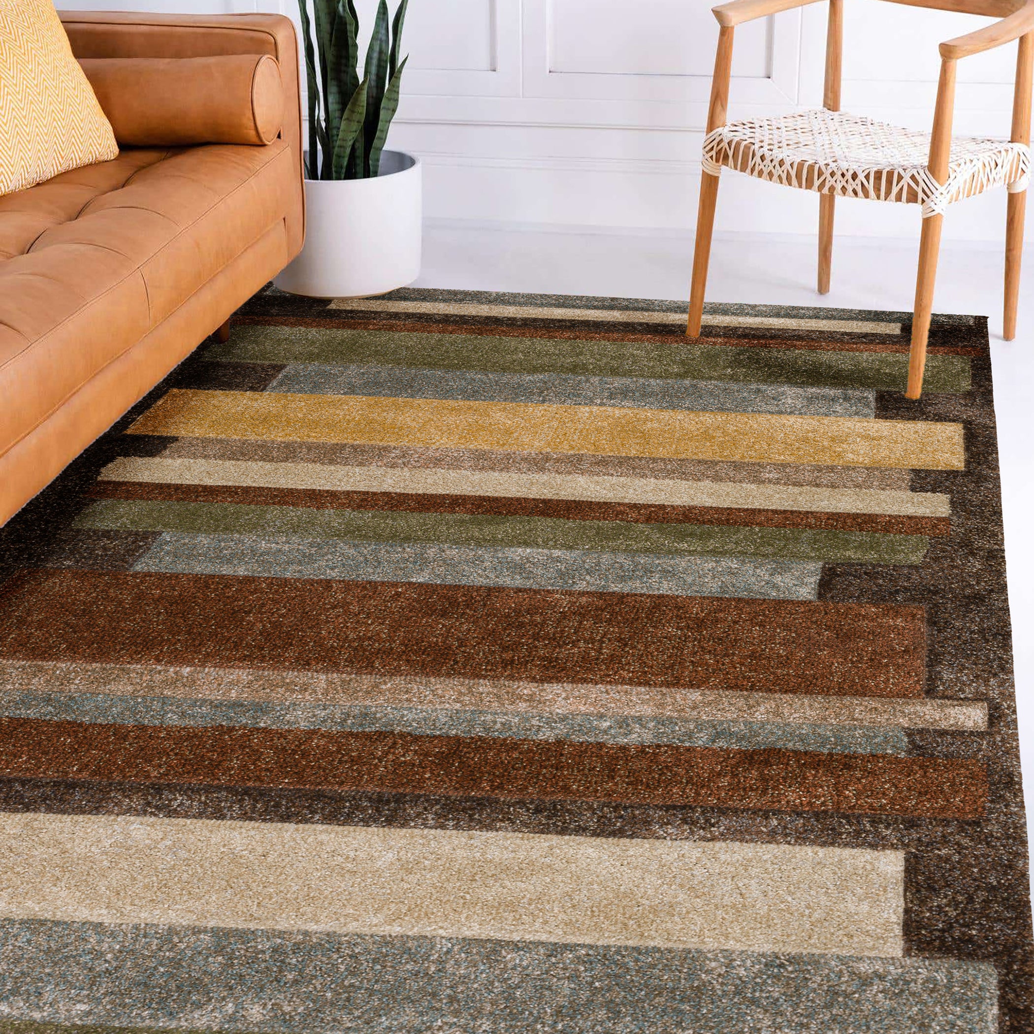 Transitional CO2 Fudge Brown Rug 3'1" x 5' #shape_Rectangle