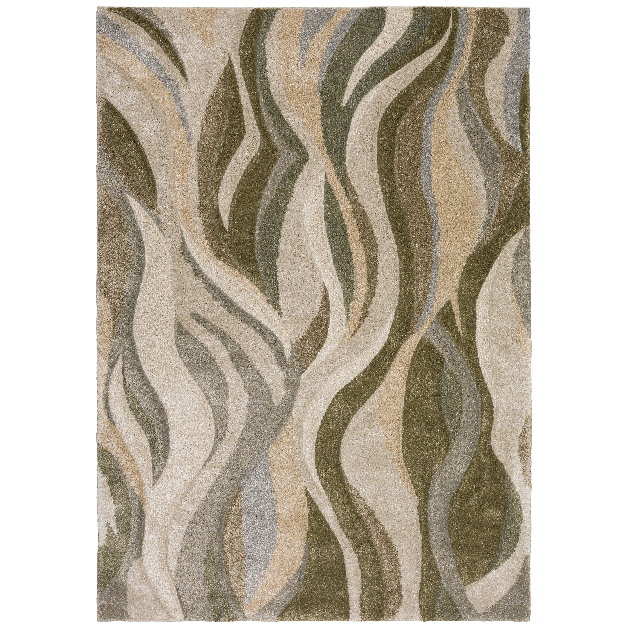 Transitional CO5 Cactus Green Rug 3'1" x 5' #shape_Rectangle
