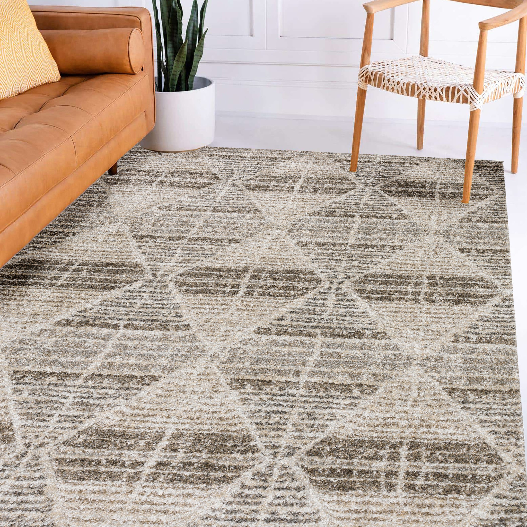 Transitional CO8 Driftwood Brown Rug 3'1" x 5' #shape_Rectangle