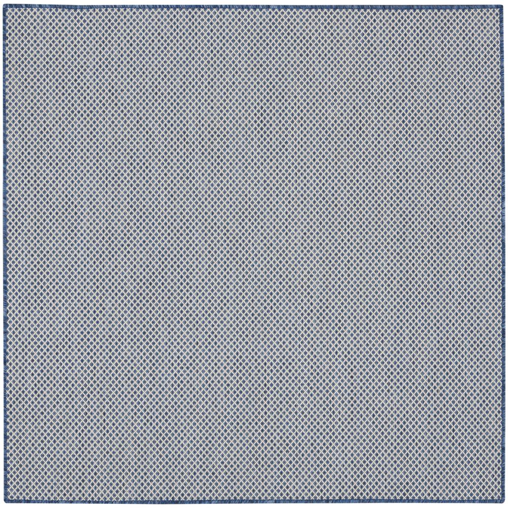 Courtyard COU01 Ivory Blue Rug #color_ivory blue