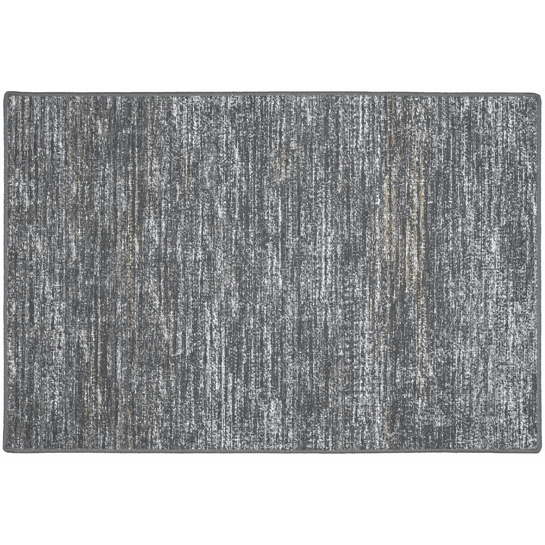 Indoor/Outdoor Transitional CR1 Charcoal Gray Rug 2' x 3' #shape_Rectangle
