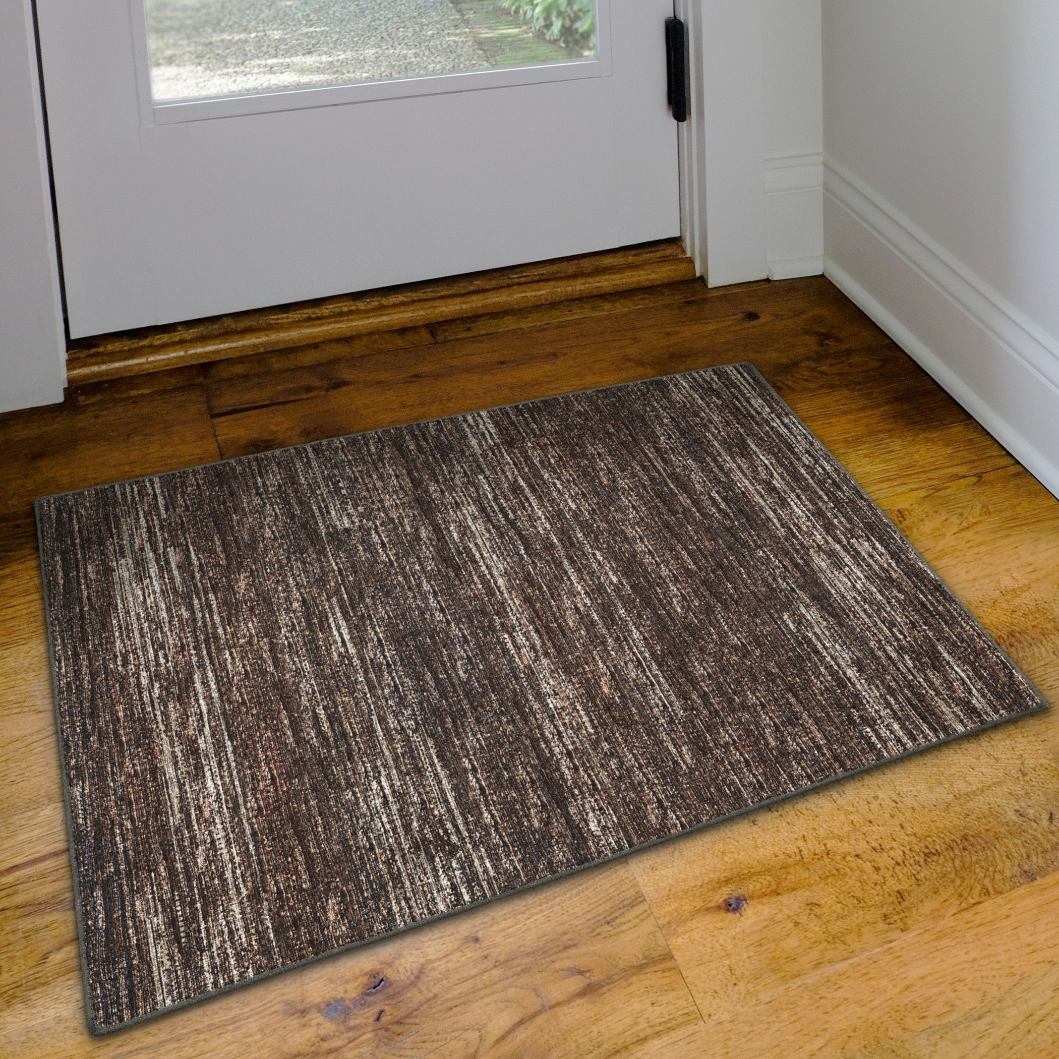 Indoor/Outdoor Transitional CR1 Chocolate Brown Rug 2' x 3' #shape_Rectangle