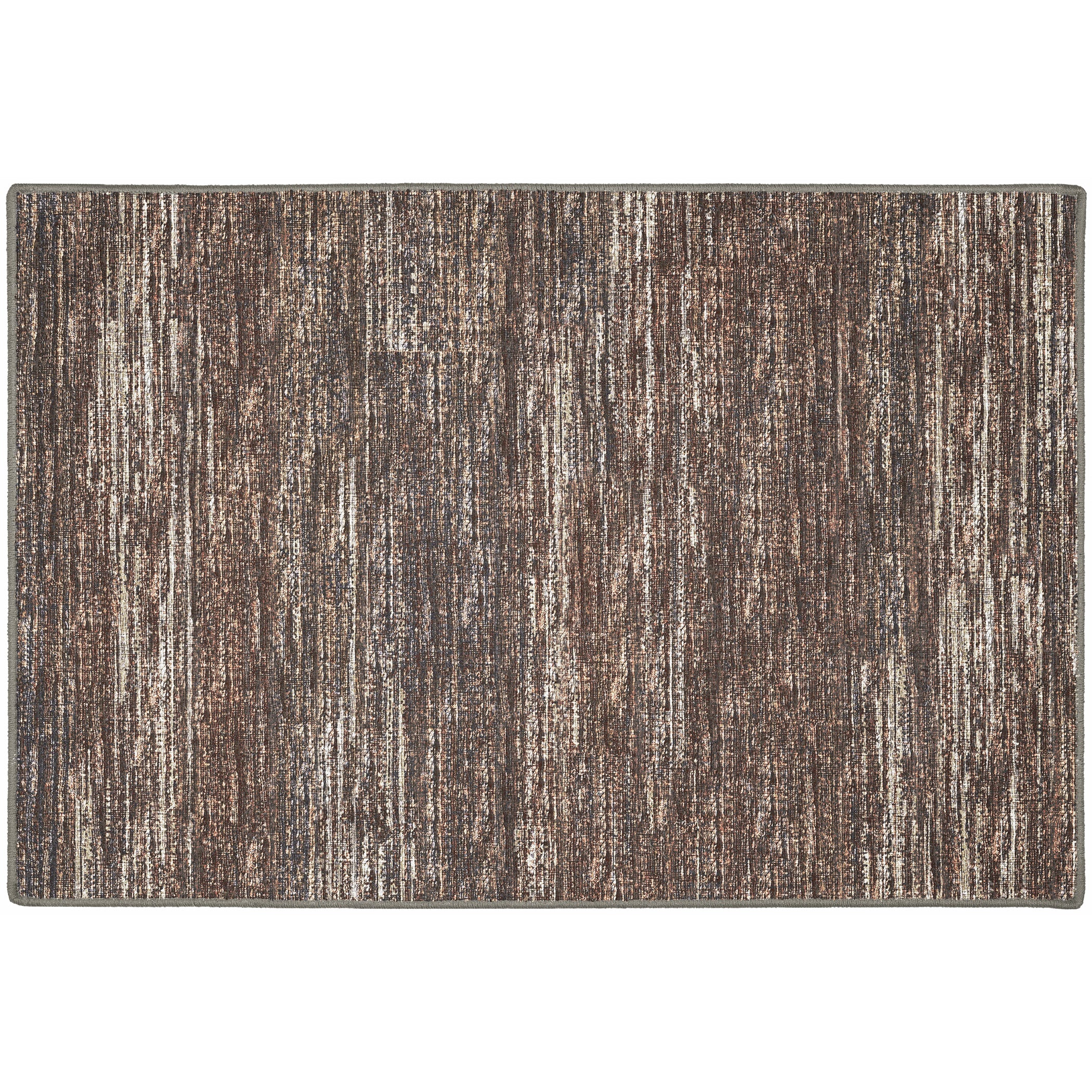 Indoor/Outdoor Transitional CR1 Chocolate Brown Rug 2' x 3' #shape_Rectangle