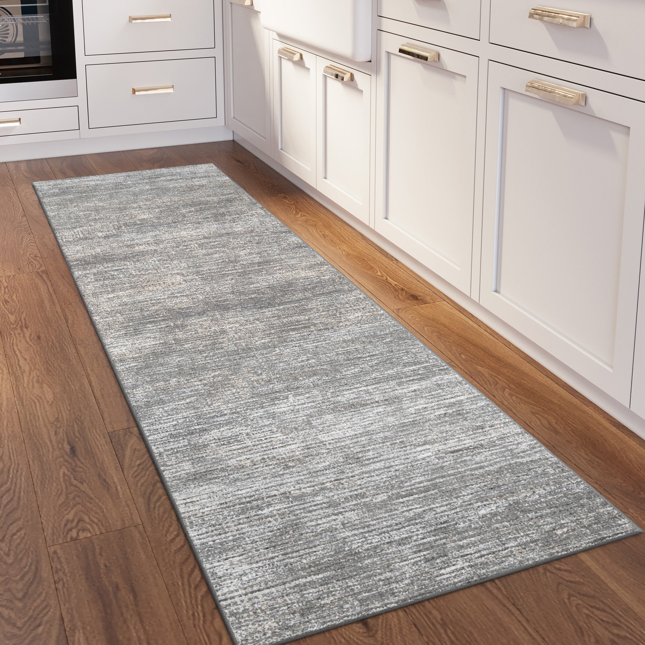 Indoor/Outdoor Transitional CR1 Graphite Gray Rug 2'6" x 10' #shape_Runner