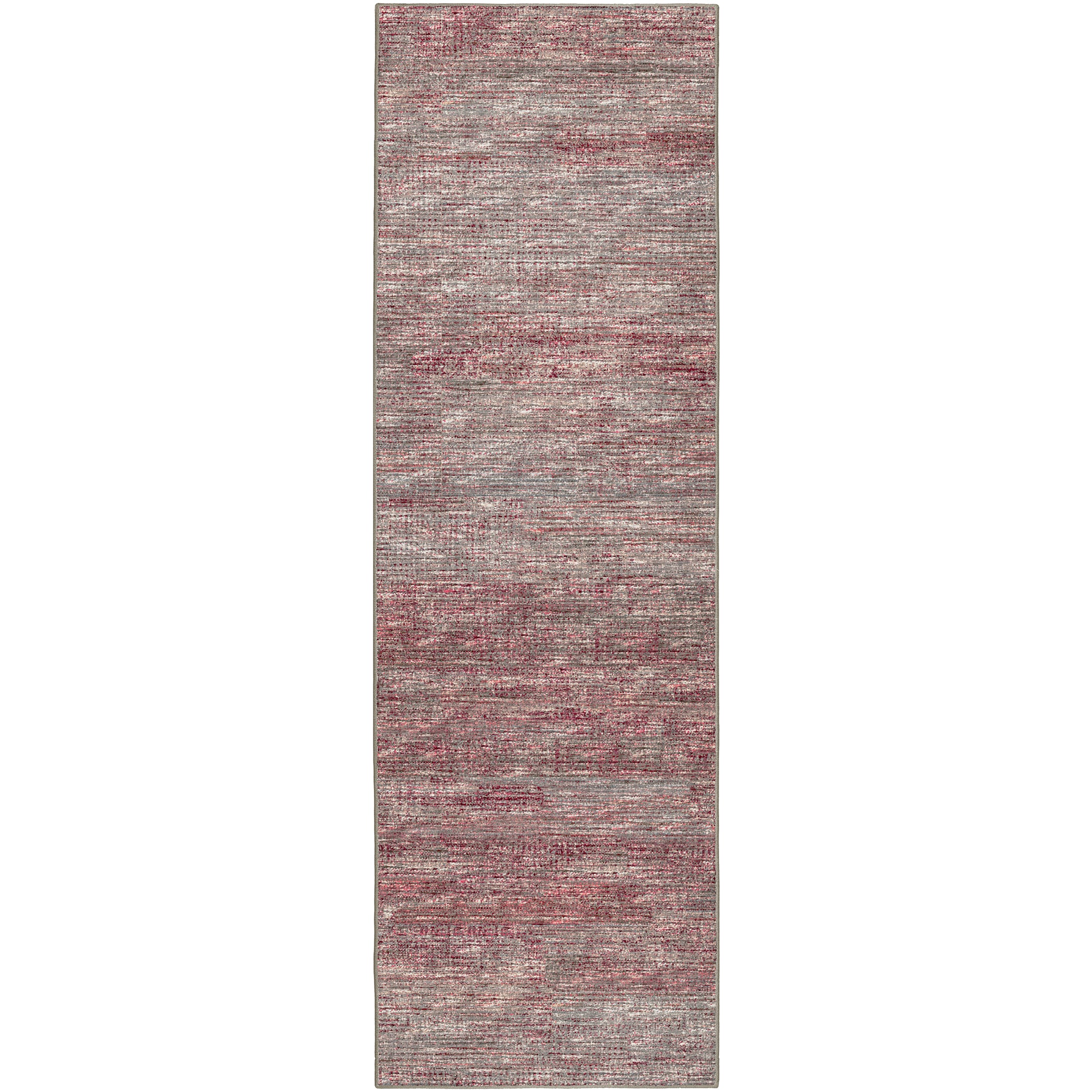 Indoor/Outdoor Transitional CR1 Merlot Red Rug 2'6" x 10' #shape_Runner