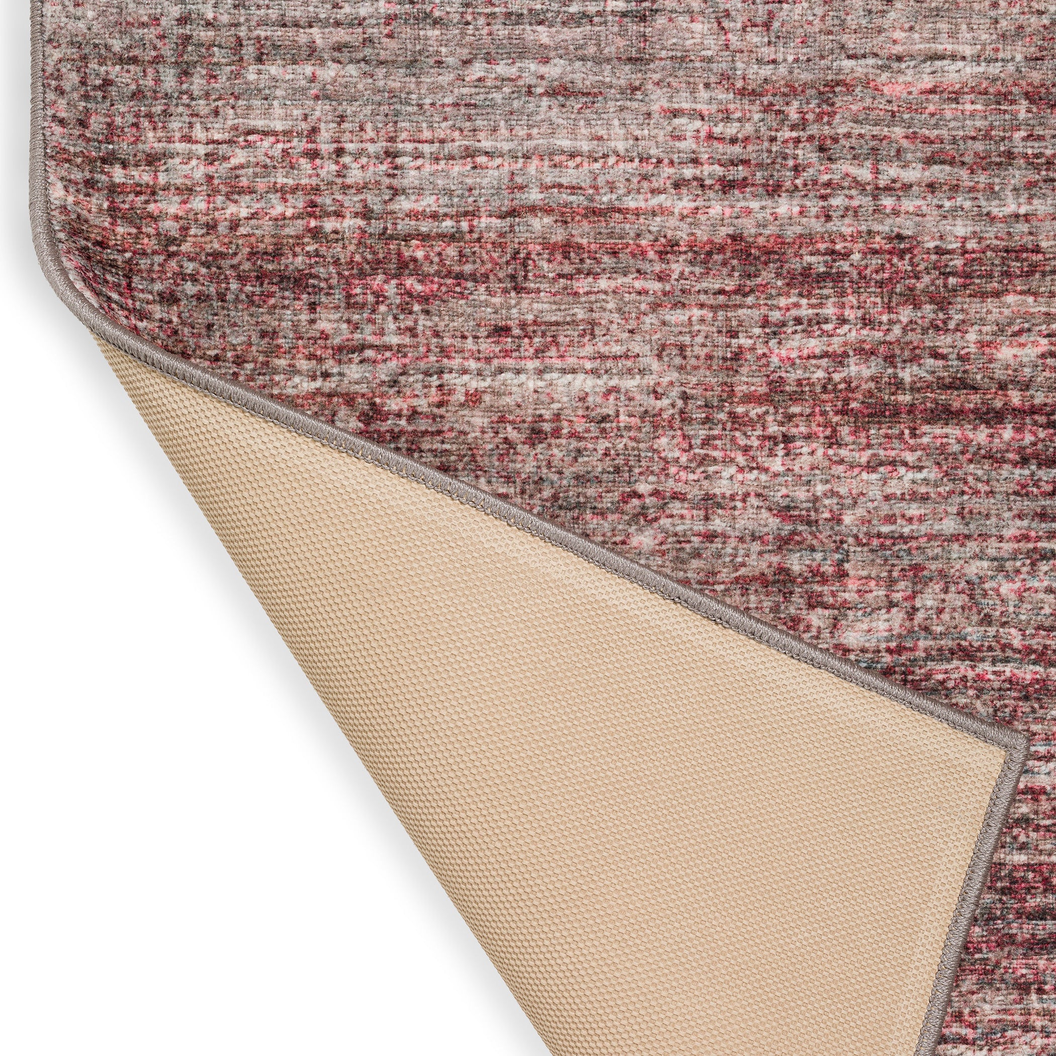 Indoor/Outdoor Transitional CR1 Merlot Red Rug 2' x 3' #shape_Rectangle