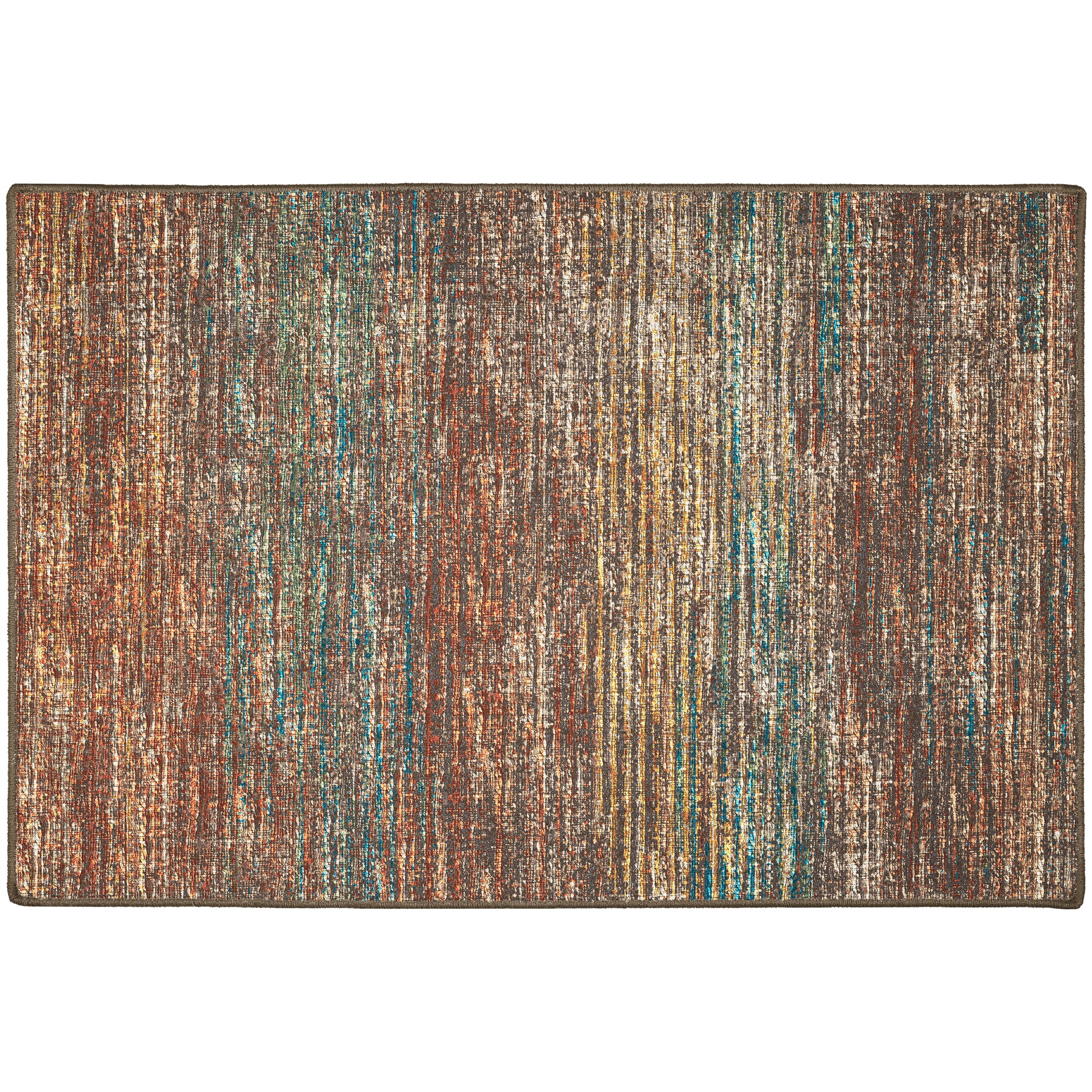 Indoor/Outdoor Transitional CR1 Paprika Orange Rug 2' x 3' #shape_Rectangle