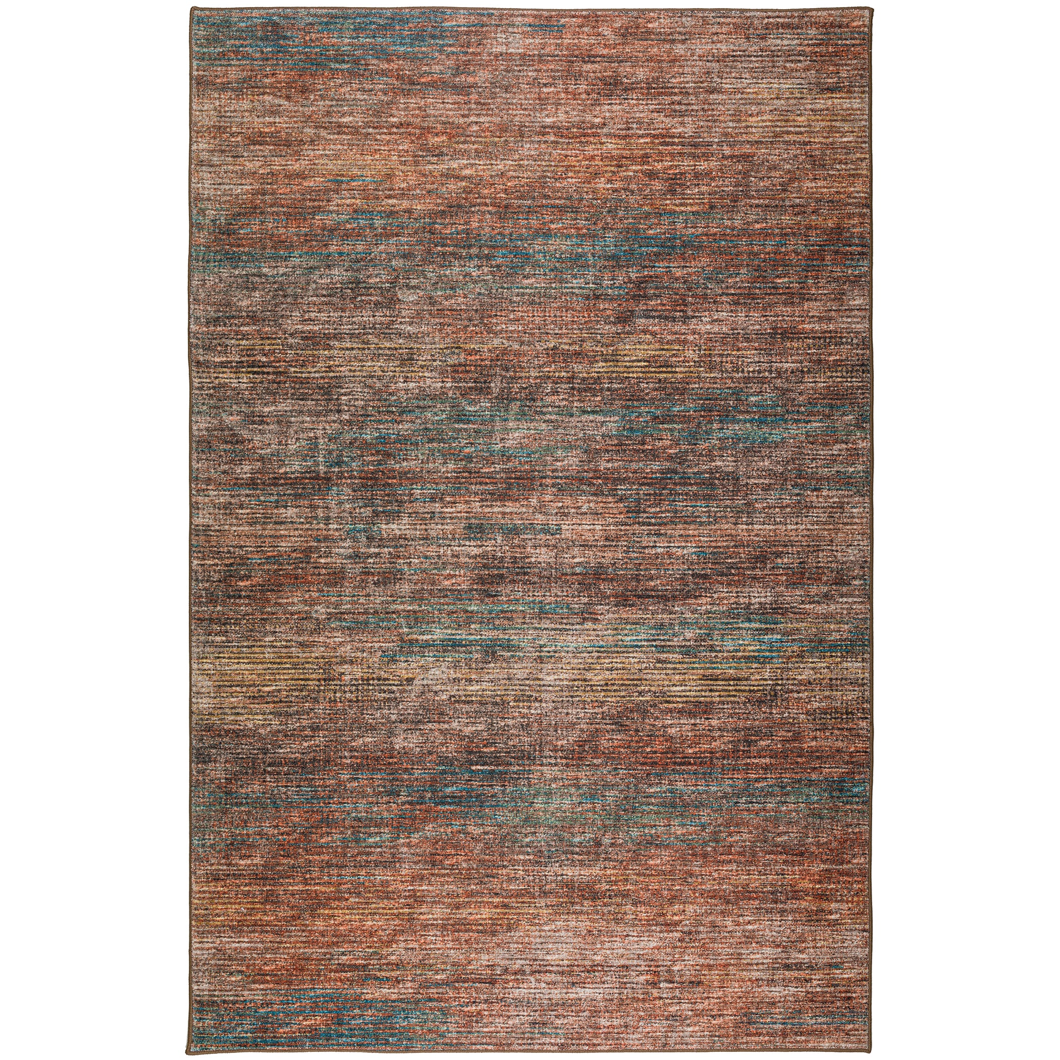 Indoor/Outdoor Transitional CR1 Paprika Orange Rug 3' x 5' #shape_Rectangle