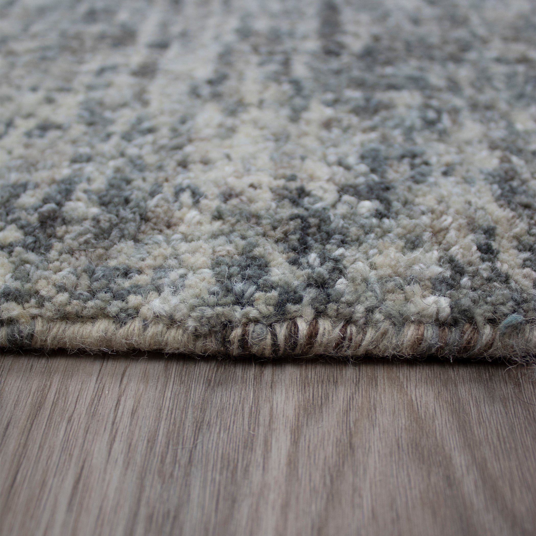 Casual CS5 Fog Gray Wool Rug 2' x 3' #shape_Rectangle