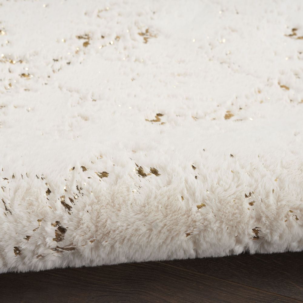 Cozy Shimmer CSH01 Ivory Rug #color_ivory