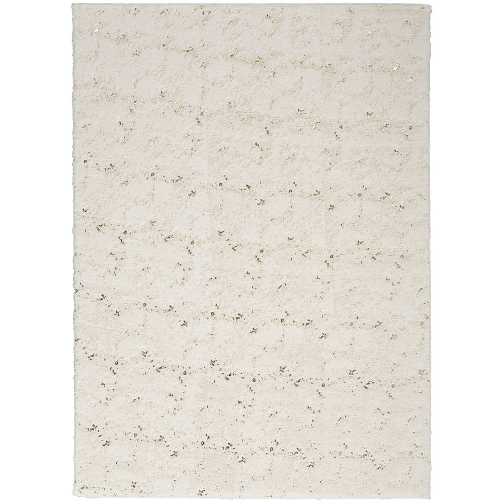 Cozy Shimmer CSH01 Ivory Rug #color_ivory