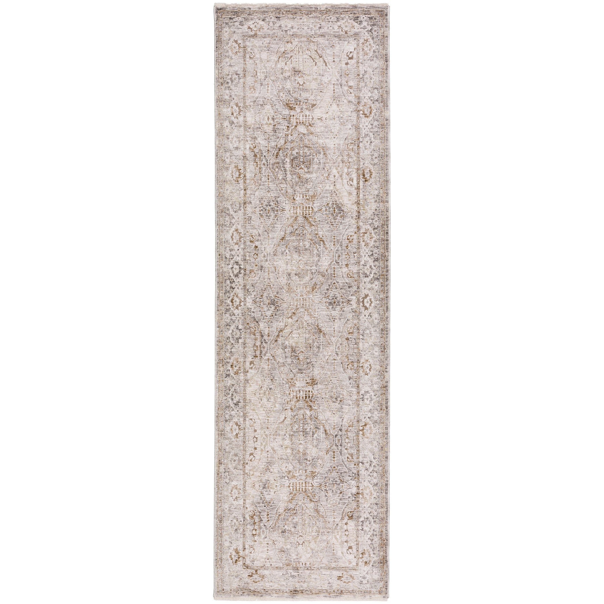 Traditional CY6 Gray Rug 2'3" x 7'10" #shape_Runner