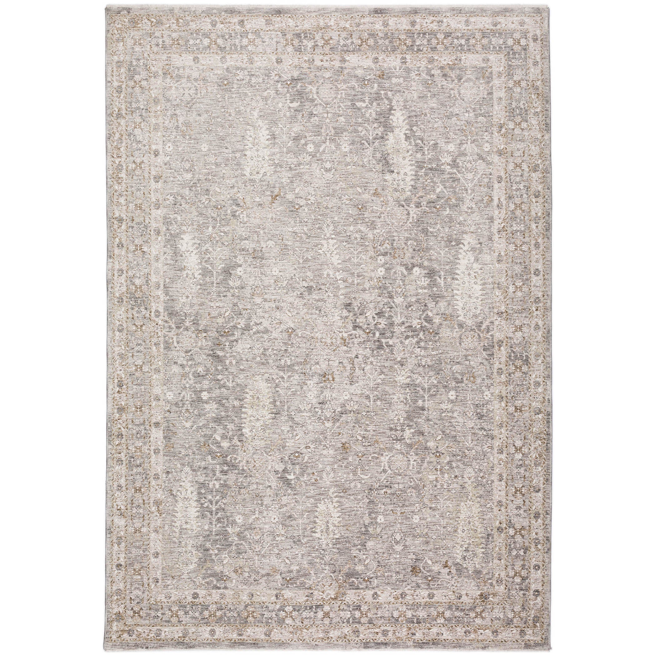 Traditional CY7 Aloe Brown Rug 1'8" x 2'6" #shape_Rectangle