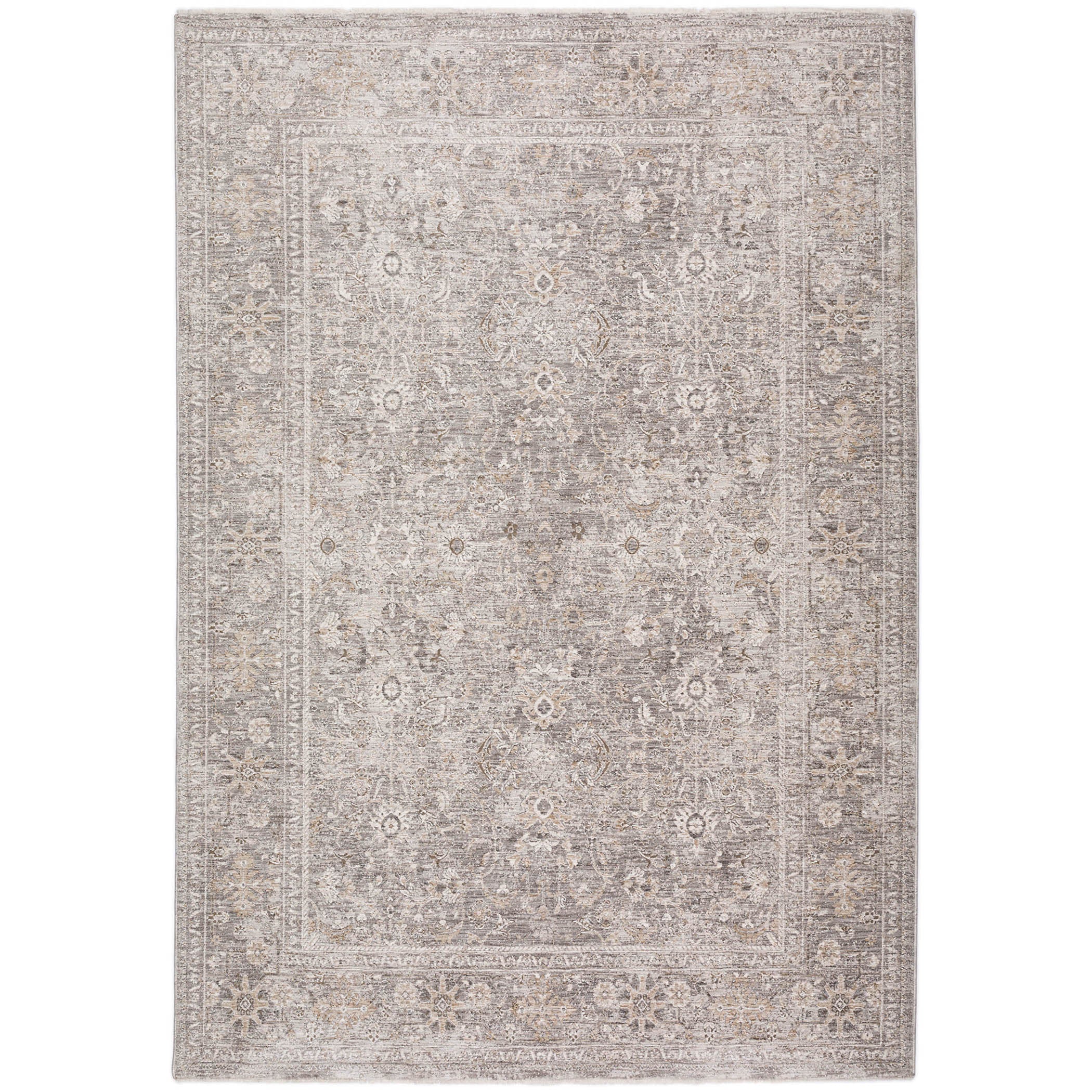 Traditional CY9 Silver Gray Rug 1'8" x 2'6" #shape_Rectangle