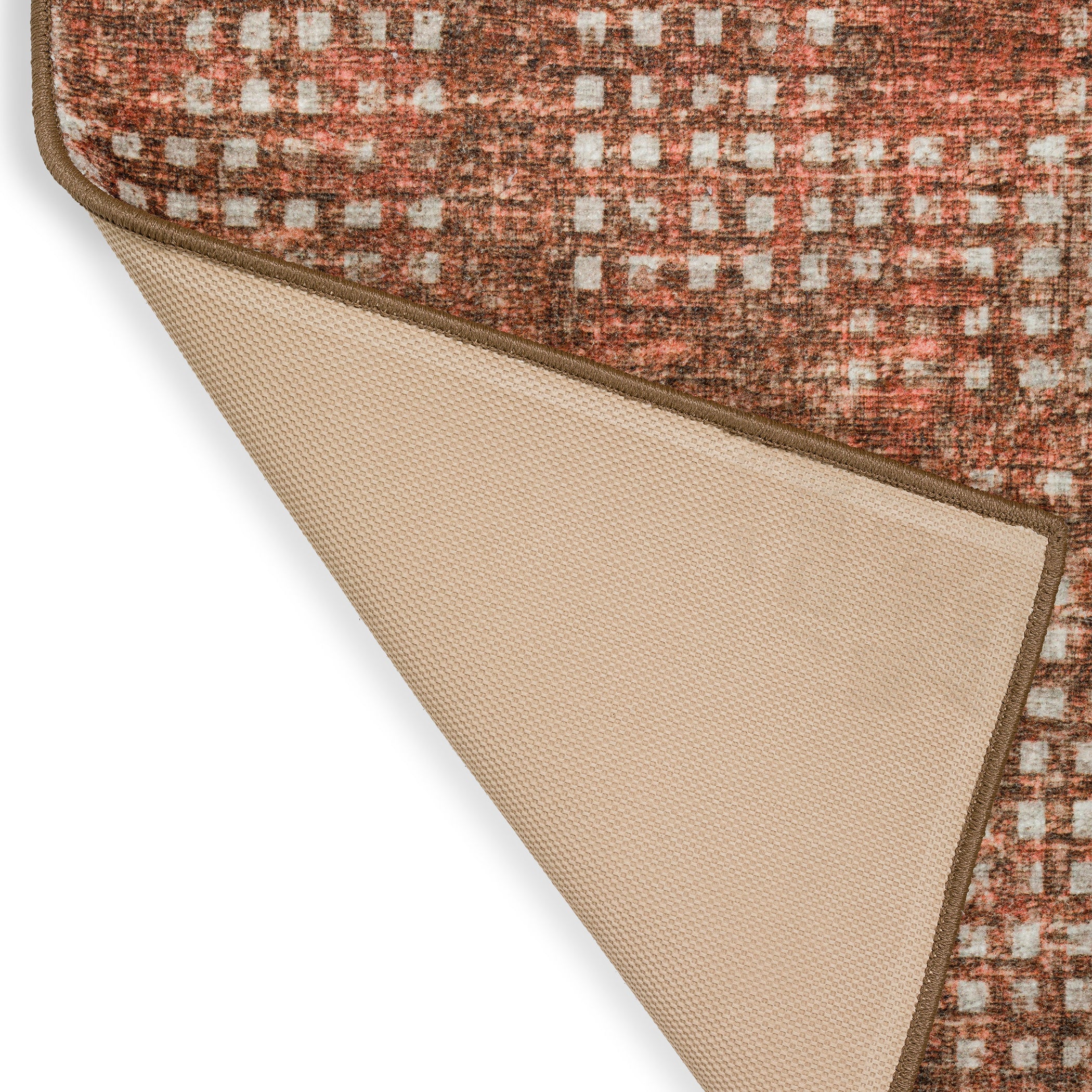 Indoor/Outdoor Transitional DA1 Paprika Orange Rug 2' x 3' #shape_Rectangle