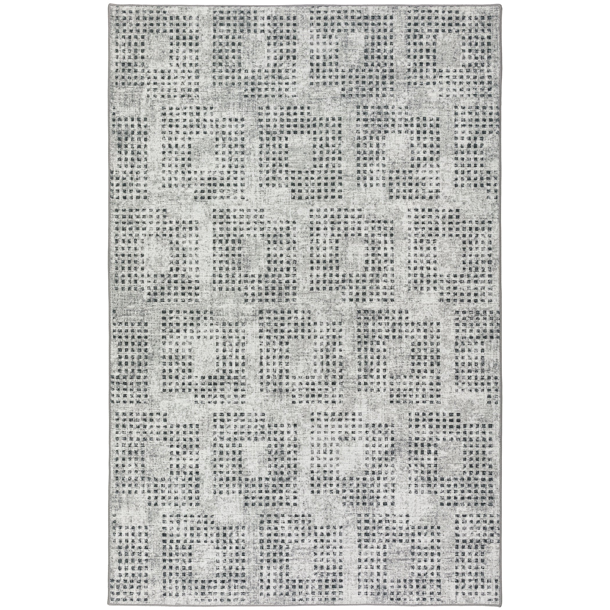 Indoor/Outdoor Transitional DA1 Pewter Gray Rug 3' x 5' #shape_Rectangle