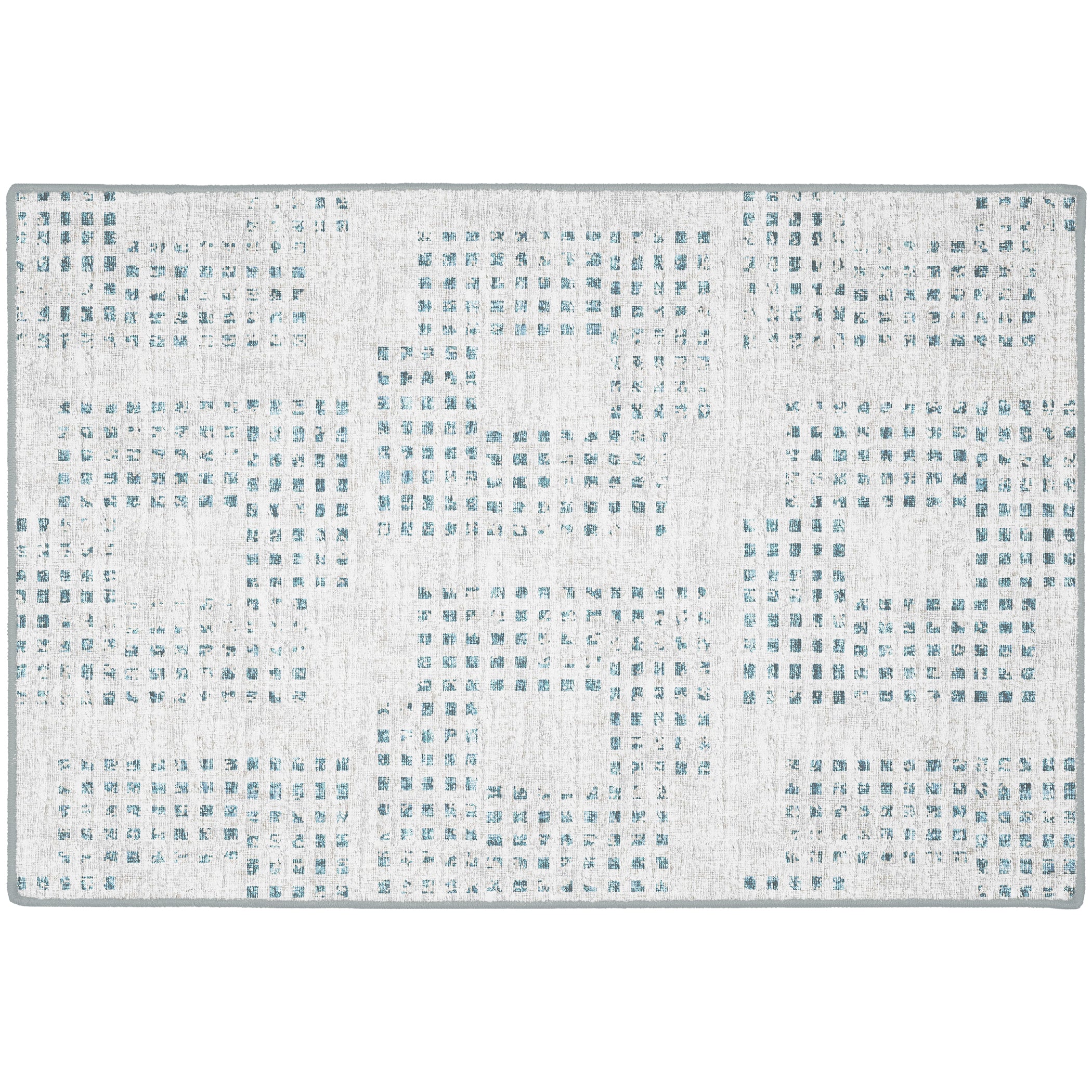 Indoor/Outdoor Transitional DA1 Tin Gray Rug 2' x 3' #shape_Rectangle