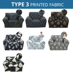 KAS Armchair Cover 4-Styles Elastic Sofa Cover Couch Covers for Living Room Stretchable Slipcover for Chairs - 1 Seater Chair Slip Cover