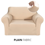 KAS Armchair Cover 4-Styles Elastic Sofa Cover Couch Covers for Living Room Stretchable Slipcover for Chairs - 1 Seater Chair Slip Cover