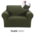KAS Armchair Cover 4-Styles Elastic Sofa Cover Couch Covers for Living Room Stretchable Slipcover for Chairs - 1 Seater Chair Slip Cover