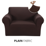 KAS Armchair Cover 4-Styles Elastic Sofa Cover Couch Covers for Living Room Stretchable Slipcover for Chairs - 1 Seater Chair Slip Cover