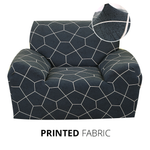 KAS Armchair Cover 4-Styles Elastic Sofa Cover Couch Covers for Living Room Stretchable Slipcover for Chairs - 1 Seater Chair Slip Cover