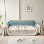 Chenille Grove Sofa Cover Blanket Furniture Protector, Couch Protector Sofa Throw Cover for Couches