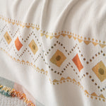 Bohemian Geometric Sofa Throw Cover, Cozy & Protective Ethnic-Inspired Couch Cover