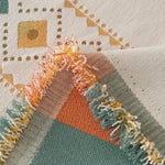 Bohemian Geometric Sofa Throw Cover, Cozy & Protective Ethnic-Inspired Couch Cover