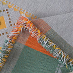 Bohemian Geometric Sofa Throw Cover, Cozy & Protective Ethnic-Inspired Couch Cover