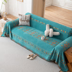 Bohemian Geometric Sofa Throw Cover, Cozy & Protective Ethnic-Inspired Couch Cover
