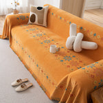 Bohemian Geometric Sofa Throw Cover, Cozy & Protective Ethnic-Inspired Couch Cover