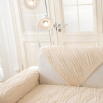 Winter Thickened Non-slip Blanket, Three-Dimensional Embossed Cotton Velvet Sofa Cover