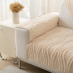 Winter Thickened Non-slip Blanket, Three-Dimensional Embossed Cotton Velvet Sofa Cover