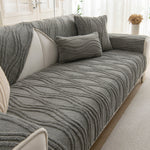 Winter Thickened Non-slip Blanket, Three-Dimensional Embossed Cotton Velvet Sofa Cover